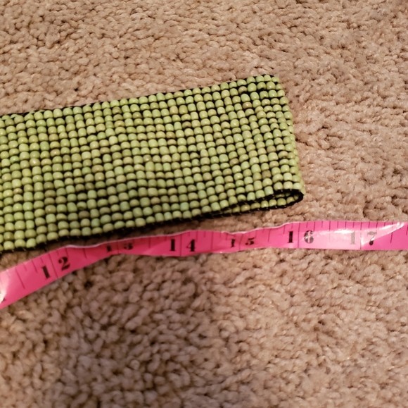 Handmade wood and beads belt - Picture 3 of 5